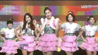 Tara  Bo peep Bo peep Korean classical music ver  SBS Inkigayo 인기가요 100103 [upl. by Hungarian]