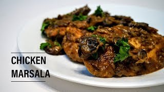 Creamy Chicken Marsala Sauce Recipe with Mushroom  Chicken Marsala Recipe Easy [upl. by Kurland]