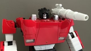 KNERDOUT Episode 98 Transformers Masterpiece MPF12 OVERZIZED Lambor Sideswipe Toy Review [upl. by Nodgnal70]