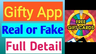 Gifty free gift card apps real or fakepayment proof [upl. by Fidelio]