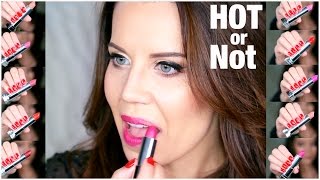 MAYBELLINE MATTE LIPSTICK COLLECTION Try On  Swatches  Hot or Not [upl. by Etnahsa]