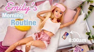 Emily’s Morning Routine Barbie Doll Routine Video  Emily’s Vlog [upl. by Enialem851]