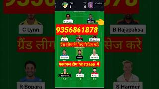 CHI vs TG Dream 11 Team Prediction  usa national cricket dream11team shorts [upl. by Gerita]