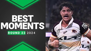 NRL 2024  Best Moments  Round 23 [upl. by Corsetti]