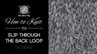 How to Knit the Slip Through the Back Loop Decrease [upl. by Niehaus724]