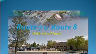 8 Routes for Pleasanton CA DMV Behind The Wheel driving test practice  route 7 amp 8 with Speed limit [upl. by Atinrahs]