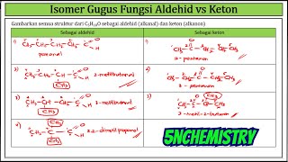 FULL ‼️ Menentukan Isomer Gugus Fungsi C4H8O dan C5H10O sebagai Aldehid dan Keton [upl. by Giustina]