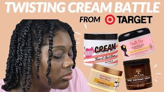 Trying Affordable Twisting Creams from Target WHICH IS THE BEST TWISTING CREAM [upl. by Laure]