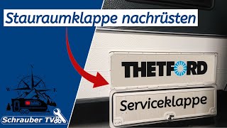 Serviceklappe  Stauraumklappe nachrüsten  Wohnwagen Projekt 4 [upl. by Ikin]