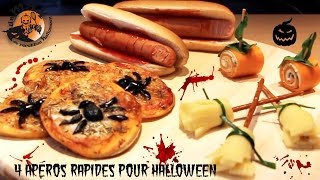 Recettes apéros Halloween simples faciles rapides et ORIGINALES [upl. by Moishe961]