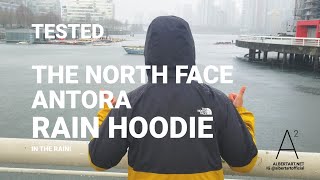 RAIN TEST THE NORTH FACE ANTORA RAIN HOODIE DRYVENT JACKET REVIEW FIT thenorthface unboxing fit [upl. by Adnalahs]