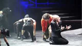 Lady Gaga  Houston TX  Dancing with a fan to ScheiBe [upl. by Esilec]