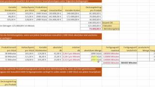 KLR  Kostenrechnung  Optimales Produktionsprogramm mit Engpass [upl. by Yenots]