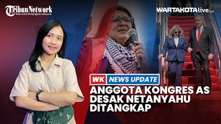 Anggota Parlemen AS ProPalestina Desak Netanyahu Ditangkap saat Tiba di Washington [upl. by Nivan]