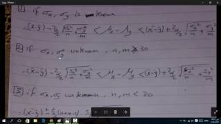 22 Confidence Interval for Difference between two means [upl. by Bate]