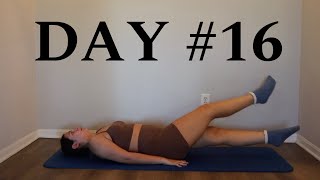 Day 16 Pilates Beginner 30 Day Workout Challenge At Home Workout No Equipment [upl. by Ayokal]