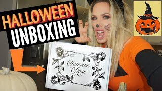 CHANNON ROSE SUBSCRIPTION BOX UNBOXING HALLOWEEN THEMED [upl. by Tilney]