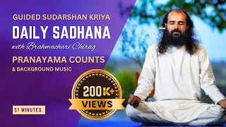 Pranayam Counts for Sudarshan Kriya  51 min  Art Of Living [upl. by Ddal]