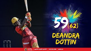 Deandra Dottins MAGNIFICENT Half Century  CPL 2022 [upl. by Hevak]