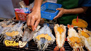 Seafood Market in Bangkok Thailand  Grilled Prawns Grilled Lobster [upl. by Halima19]