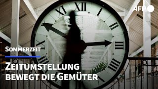 Zeitumstellung bewegt die Gemüter  ab Sonntag gilt Sommerzeit  AFP [upl. by Monro521]