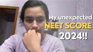 😱My Neet 2024 score Unexpected Rank😭😭😭ntascammer [upl. by Gilges]