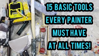 15 basic tools every painter must have [upl. by Holleran603]