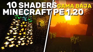 LOS 10 MEJORES SHADERS Para MINECRAFT BEDROCK 120  12060  Mcpe Shaders 120 [upl. by Nagiem715]