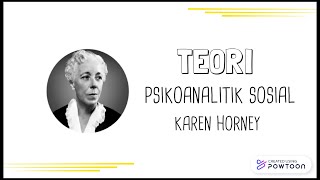 Teori Kepribadian Psikoanalisis Sosial Karen Horney [upl. by Gavriella]