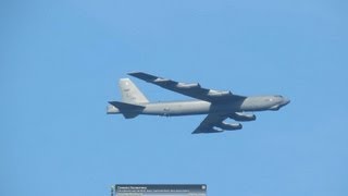 Rarely seen B52 low pass at Kleine Brogel [upl. by Wildon820]