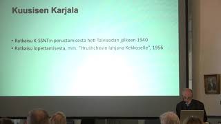 NeuvostoKarjalan valtiollisuus 19201940  Professori Ilja Solomeshch [upl. by Delos]