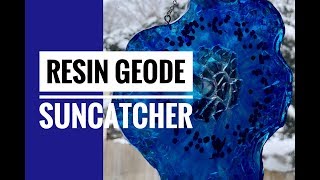 Resin Geode Suncatcher [upl. by Ihcego352]