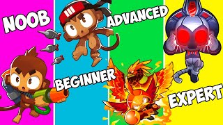 Noob Beginner Advanced Expert  BTD6 Strategies [upl. by Denice725]