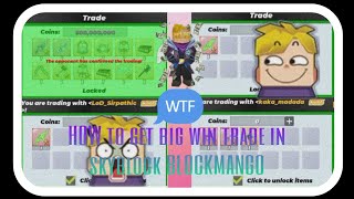 how to get big win trade in skyblock BLOCKMANGO blockmango roblox skyblock trading noobtopro [upl. by Ettennyl99]