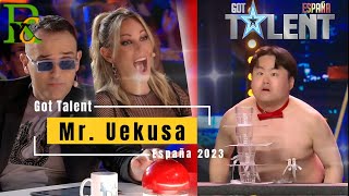 ⭐️☕ Mr Uekusa Talent España 2023 😐🤣 quotle aguanta la mirada a Risto Mejidequot remediosycaseros [upl. by Raynor]