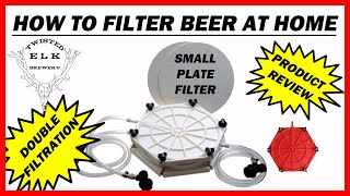 How To Filter Beer At Home  Review and Operation of Small Beer Plate Filter Kit from MoreBeer [upl. by Cogen]