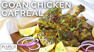 Goan Chicken Cafreal  Grilled Green Masala Chicken  Everyday Favourites [upl. by Hamlen]