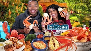 Red Lobster Mukbang with ZaddyChunkChunk [upl. by Shelden]