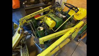 Getting the John Deere 112 w Johnson Loader Running Again [upl. by Tterrej]