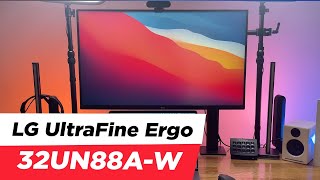 LG UltraFine Ergo 32UN88AW 4K HDR IPS Monitör İNCELEME ve 32UN880B ile Farkı [upl. by Adran33]