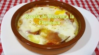 Cómo hacer Huevos a la Flamenca receta fácilrápida [upl. by Aisul]