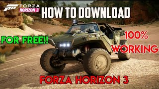 HOW TO DOWNLOAD AND INSTALL FORZA HORIZON 3 ON ANDROIDIOS AND PC FOR FREE By Tech Bhushan [upl. by Arahas]