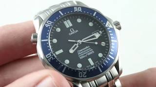 Omega Seamaster Diver 300m JAMES BOND 007 25318000 Professional Luxury Watch Review [upl. by Ettennig]