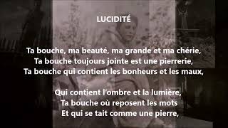 Lucidité  Lucie DelarueMardrus lu par Yvon Jean [upl. by Lerad]