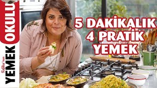 5 Dakikada Hazırlanan 4 Pratik Yemek Tarifi  Nohut ve Fasulyeyle Burritodan Zeytinyağlıya Kadar [upl. by Yblocaj]