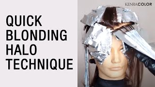 Quick blonding halo technique amp tips on salon solutions to athome hair color problems  Kenra Color [upl. by Antonin]