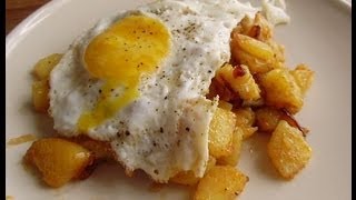 Yumurtalı patates kızartması  alman tarifi  kahvaltı tarifi  sebze yemeği  CANANS REZEPTE [upl. by Ttej]