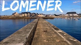 Digue  Lomener  Petit Port  Bateau  Touellen  île de Groix  Bretagne  France [upl. by Sou]