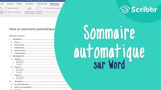 Faire un sommaire automatique sur Word en moins de 3 minutes   Scribbr 🎓 [upl. by Ynahpit]