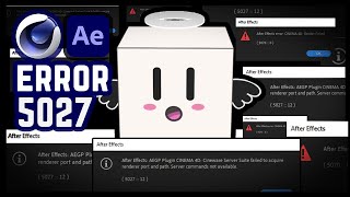 Solved Error 5027 Aftereffects And Cinema 4D Lite  Render 4D aftereffects [upl. by Assed]